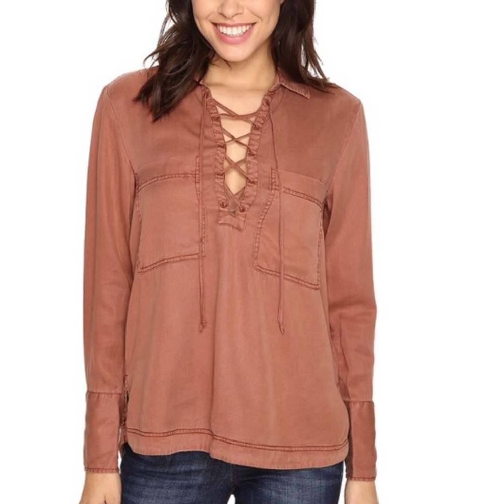 Free People Under Your Spell  Laced Up Top